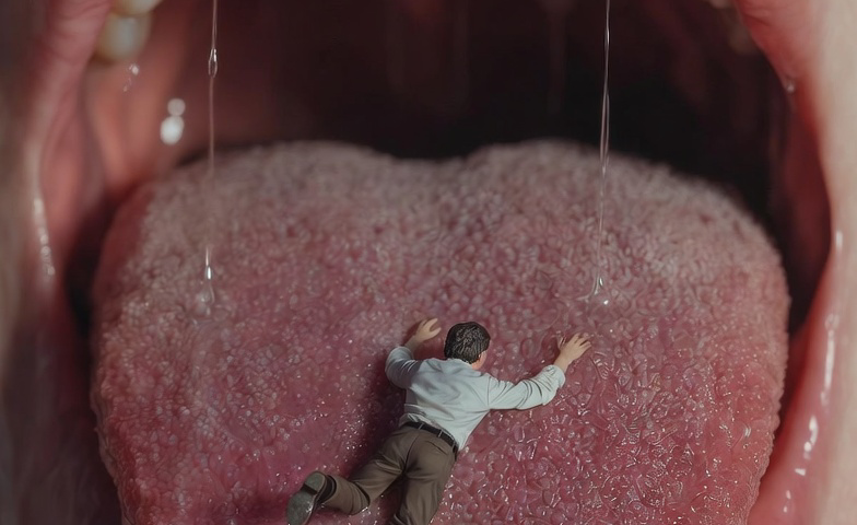 a giantess voring a tiny man