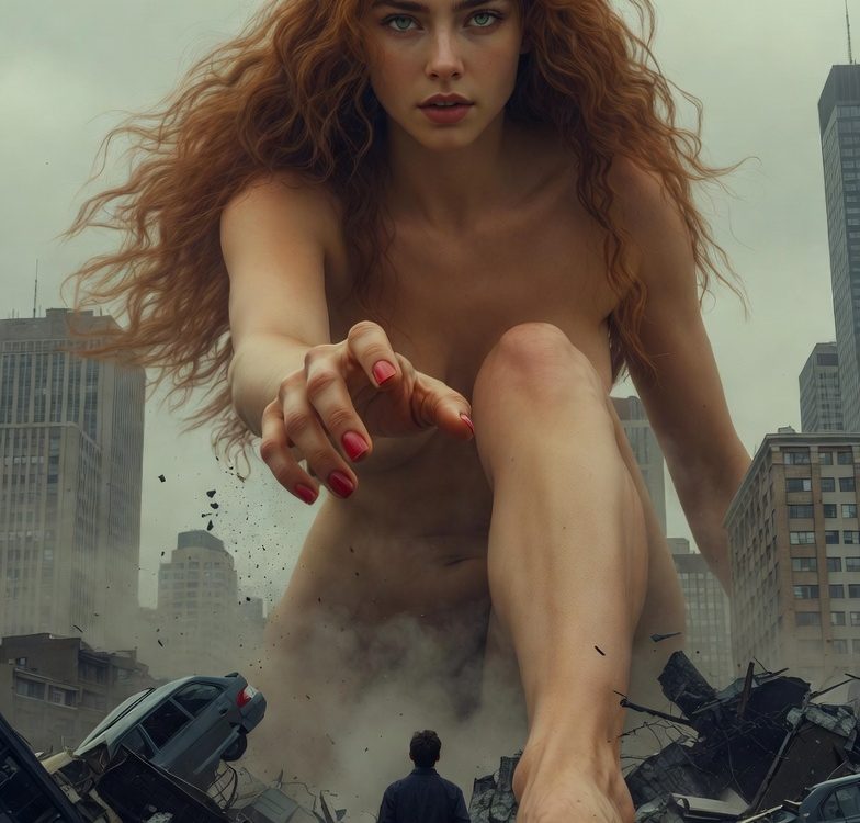 giantess destroying a city
